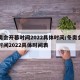 冬奥会开幕时间2022具体时间/冬奥会开幕时间2022具体时间表