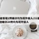 31省新增2例确诊均为境外输入/31省份新增确诊20例均为境外输入